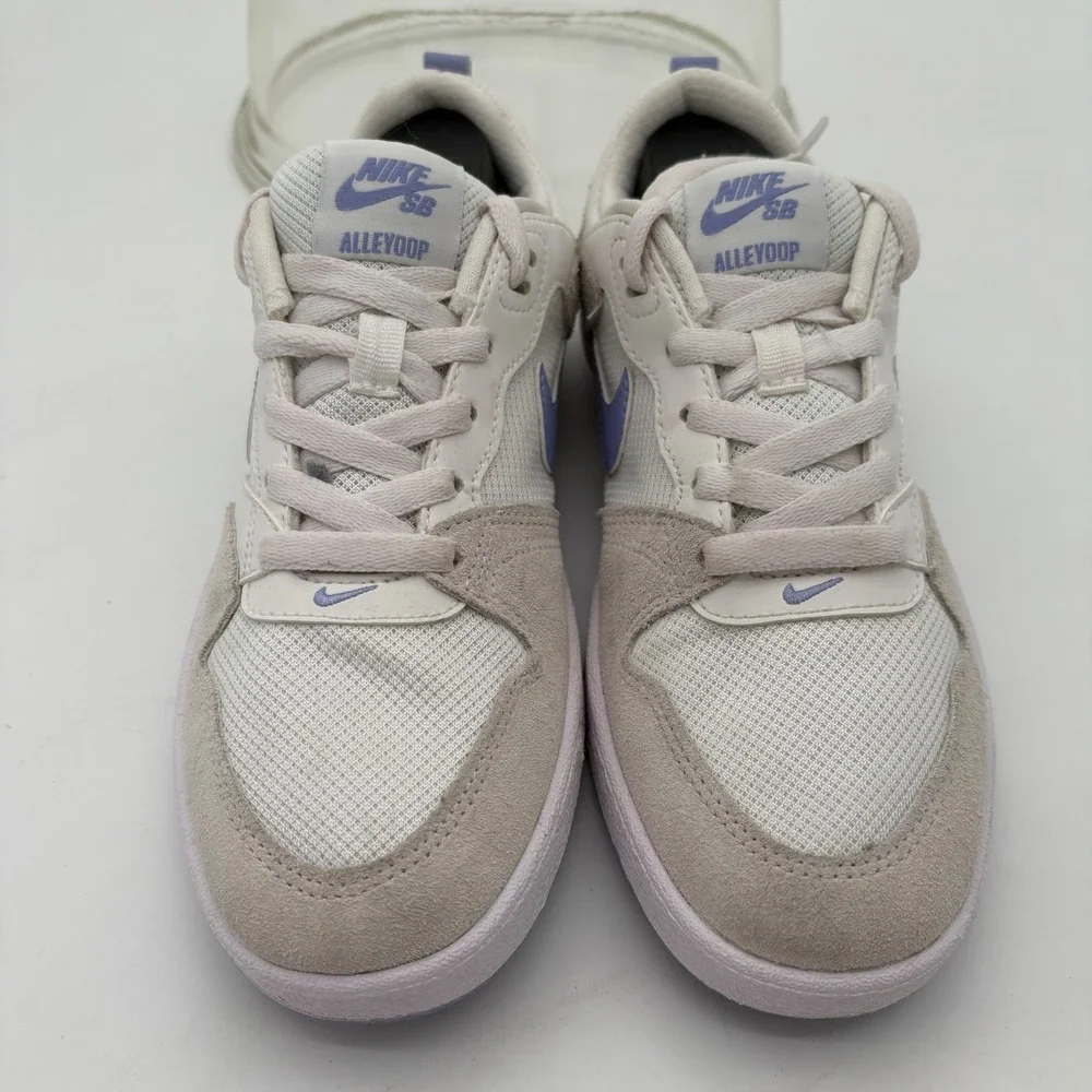 Nike‎ SB Alleyoop Womens Skate Shoes White Purple CQ0369-102 Size 6